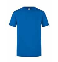 James & Nicholson Figurbetontes Rundhals-T-Shirt Herren Slim Fit JN911 Gr. L cobalt