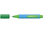 Kugelschreiber Slider Link-It, Kappenmodell, XB, grün, Schaftfarbe: cyan
