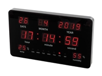 HORLOGE MURALE AVEC AFFICHAGE LED VELLEMAN WC219