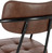 Stuhl Casto mit Armlehne; 54x59x81 cm (BxTxH); Sitz braun, Gestell schwarz; 2