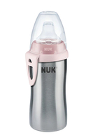 NUK Active Cup zuigfles 215 ml Roze, Roestvrijstaal