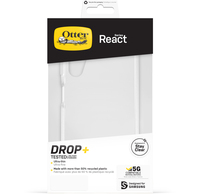 OtterBox React Case for Galaxy A14 5G, Shockproof, Drop proof, Ultra-Slim, Protective Thin Case, Tested to Military Standard, Antimicrobial Protection, Clear