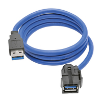 Tripp Lite U324-003-KJ USB-kabel USB 3.2 Gen 1 (3.1 Gen 1) 0,91 m USB A Zwart, Blauw