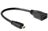 DeLOCK 65391 HDMI kabel 0,23 m HDMI Type A (Standaard) HDMI Type D (Micro) Zwart