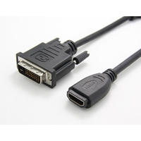 Value Cableadapter, DVI M - HDMI F Nero