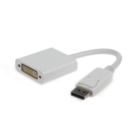 Gembird A-DPM-DVIF-002-W adapter kablowy 0,1 m DisplayPort DVI Biały