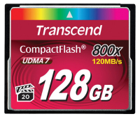 Transcend 128GB 800x CF CompactFlash MLC