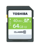 Toshiba SDXC UHS1, 64GB memory card Class 10