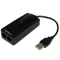 StarTech.com Externe 2 poorts USB Modem 56K Internet Fax inbelmodem