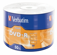 Verbatim 43791 DVD vierge 4,7 Go DVD-R 50 pièce(s)