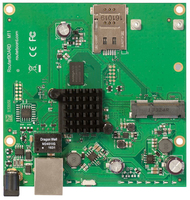 Mikrotik RBM11G bedrade router Zwart, Groen, Grijs