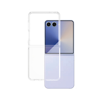 PanzerGlass CARE by ® Flagship Case Transparent Urban Combat w. Clear Frame Samsung Galaxy Z Flip7 mobiele telefoon behuizingen Hoes Transparant