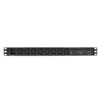 LogiLink PDU8P01 áramelosztó egység (PDU) 8 AC kimenet(ek) 1U Fekete