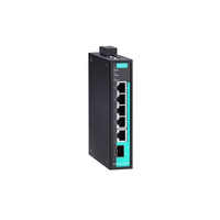 Moxa EDS-G205-1GTXSFP-T hálózati kapcsoló Beállítást nem igénylő (unmanaged) Gigabit Ethernet (10/100/1000) Fekete