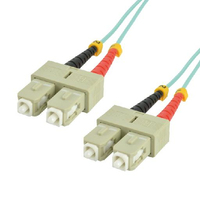 MCL FJOM3/SCSC-0.5M InfiniBand/fibre optic cable 0,5 m SC OM3 Couleur aqua