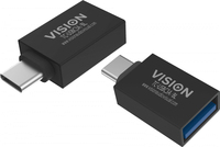 Vision TC-USBC3A/BL zmieniacz płci / kabli USB C USB 3.0 A Czarny