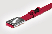 Hellermann Tyton MBT14HFCRFID serre-câbles Polyester, Acier inoxydable Rouge 50 pièce(s)