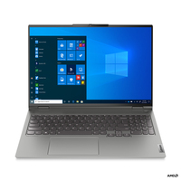 Lenovo ThinkBook 16p Laptop 40,6 cm (16") WQXGA AMD Ryzen™ 7 5800H 16 GB DDR4-SDRAM 512 GB SSD NVIDIA GeForce RTX 3060 Wi-Fi 6 (802.11ax) Windows 11 Pro Grau