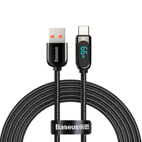 Baseus CASX020101 cable USB 2 m USB A USB C Negro