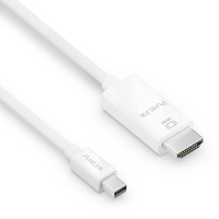 PureLink Premium Aktives 4K mini DisplayPort / HDMI Kabel – 1,50m, weiß