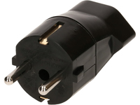 Max Hauri AG 169237 power plug adapter Type F T23 Black