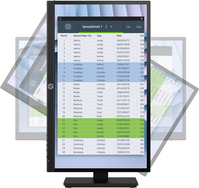 HP P22h G4 écran plat de PC 54,6 cm (21.5") 1920 x 1080 pixels Full HD LCD