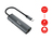 Equip 133486 station d'accueil USB Type-C Noir, Gris