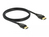 DeLOCK Cable DisplayPort 1.2 male > DisplayPort male 4K 1 m Fekete