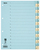 Biella 0462443.00 Tab-Register Numerischer Registerindex Karton Blau, Gelb