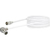 Schwaiger MiniD@t - F-Quick, M/M, 3 m câble coaxial Blanc