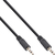 InLine 99932D audio kabel 0,5 m 3.5mm Zwart