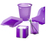 Durable 1701673992 desk tray/organizer Purple, Transparent