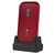 Doro 6040 blister - Red/White 7,11 cm (2.8") 118 g Rouge, Blanc Appareil-photo de téléphone