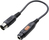 SpeaKa Professional SP-7870312 câble audio 0,2 m DIN (5-pin) 6,35 mm Noir