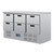 Polar Kühltisch mit 6 Schubladen. GN1/1 pro Schublade. 230V, Arbeitsfläche: 137