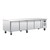 Polar 4-türiger Kühltisch 420L. 420L. 230V, 65 x 223 x 70cm, (Nutz)Kapazität: