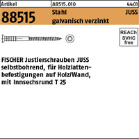 ART 88515 FISCHER-Justierschraube JUSS St. verzinkt JUSS 6 x 120/T25 VE=S