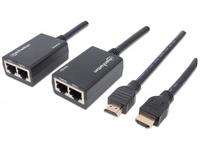 MANHATTAN HDMI Extender Cat5e/Cat6 bis zu 30 m schwarz