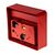 Hoyles Kunststoff Rot Feueralarm-Meldestelle, Kunststofffenster zum Abreißen, Tastensperre für Schlüsselgehäuse, T 45