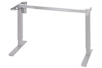 Stelaż biurka z elektryczną regulacją wysokości srebrny HeighTivity od boku