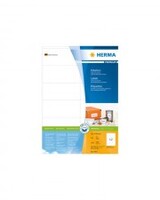 HERMA Premium Permanent selbstklebende matte laminierte Papieretiketten weiß 105 x 48 mm 1200 Etiketten 100 Bogen x 12
