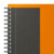 Oxford International B5 Hardcover doppelspiralgebundenes Notebook, liniert 6 mm, 80 Blatt, orange, SCRIBZEE® kompatibel