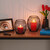 Relaxdays Kerzenständer, oval, 2 Größen, Draht-Design, Metall, für Votiv- & Stumpenkerzen, Deko Kerzenhalter, schwarz