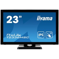iiyama touch monitor, 23,8", 1920x1080, 16:9, 215cd, 5ms, 1000:1, DVI/VGA/HDMI, hangszóró, T2336MSC-B3