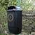 Polyethylene Post Mountable Litter Bin - 50 Litre Capacity - Black