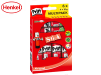 Pritt® Multipack 6 x 22g, ohne Lösungsmittel, Kunststoffhülse mit 22 g