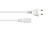kabelmeister® Euro-Netzkabel Euro-Stecker Typ C an C7/Euro 8 Buchse, weiß, 0,75mm², 1,5m