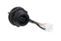 USB 2.0 Adapterleitung, Mini-USB Stecker Typ B auf Crimpsteckverbinder 5-polig,