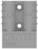 Buchsengehäuse, 2-polig, RM 19.05 mm, gerade, grau, 647845-4