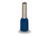 Isolierte Aderendhülse, 2,5 mm², 25 mm/18 mm lang, DIN 46228/4, blau, 216-286